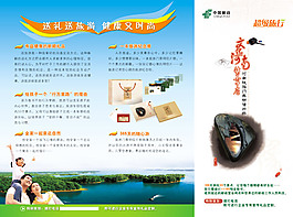 旅游公司三折頁