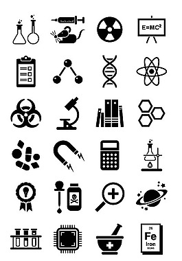 化学元素矢量图标