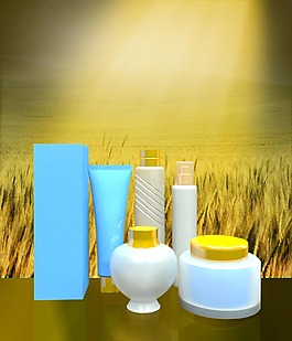 護(hù)膚品套裝海報(bào)效果
