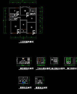 二層CAD圖紙