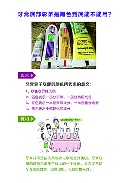牙膏底部彩條是黑色到底能不能用