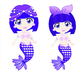 卡通美人魚(yú)圖片