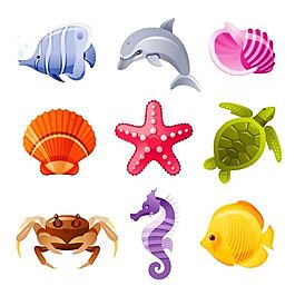 矢量海洋生物