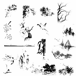 水墨素材