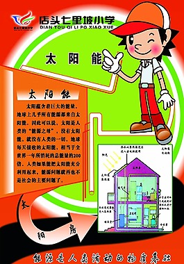 太阳能学校展板设计