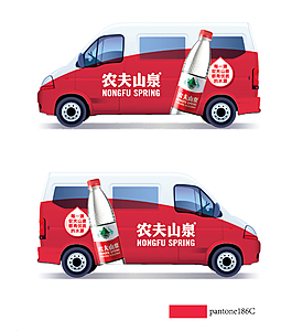 農夫山泉面包車圖片