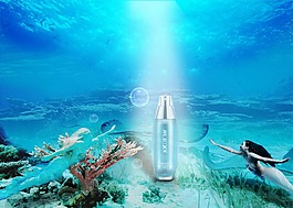 深海化妝品海報