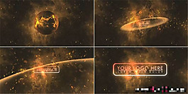 星球爆炸后AE模板