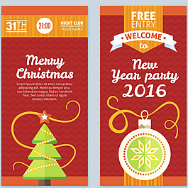 圣誕節(jié)海報矢量圖片