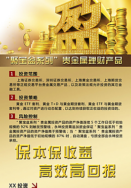 金融宣傳展板PSD素材