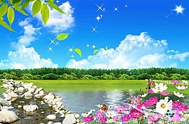 風(fēng)景模板