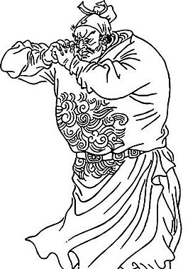 鬼脸儿 杜兴 水浒108将 矢量AI