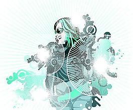 歐美風(fēng)格人物剪影 矢量EPS_138
