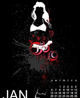 歐美風(fēng)格人物剪影 矢量EPS_115