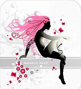 歐美風(fēng)格人物剪影 矢量EPS_052
