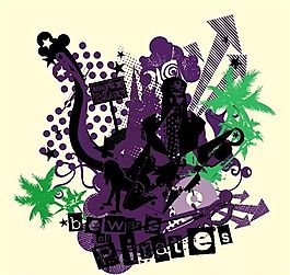 人物剪影 矢量CDR_0538