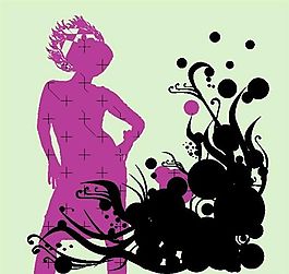 人物剪影 矢量CDR_0464