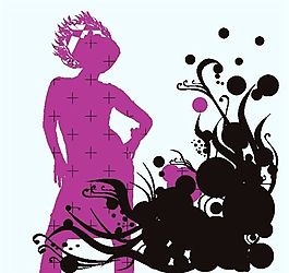 人物剪影 矢量CDR_0206