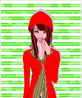 時尚女性 矢量CDR_05