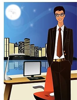 白領男士 商務人物 矢量 AI_17