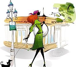 时尚男女 休闲生活 矢量 AI_72