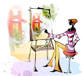 时尚男女 休闲生活 矢量 AI_61