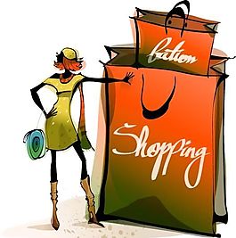 時(shí)尚男女 休閑生活 矢量 AI_54