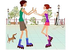 时尚男女 休闲生活 矢量 AI_14