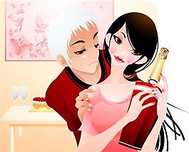 情人世界 兩人世界 矢量 AI_068