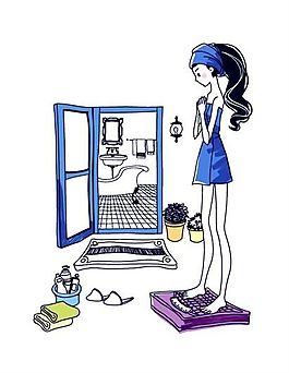 時(shí)尚女性 家庭生活 矢量人物 AI_08