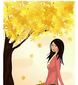 時(shí)尚女性 浪漫生活 矢量人物 AI_27