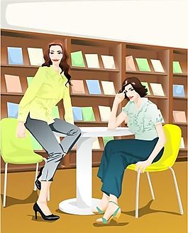時(shí)尚女性 矢量人物 AI_69