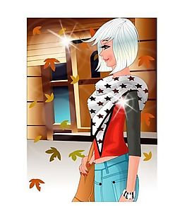 時(shí)尚女性 矢量人物 AI_56