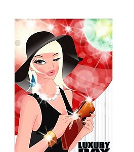 時(shí)尚女性 派對(duì)生活 矢量人物 AI_045