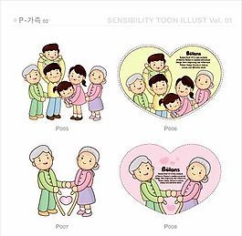 歡樂家庭 家庭生活 矢量 AI_030