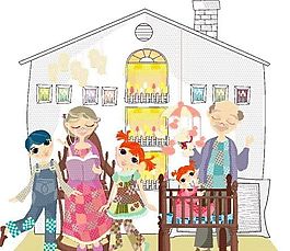 歡樂家庭 家庭生活 矢量 EPS_142