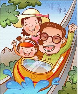 歡樂家庭 家庭生活 矢量 EPS_069