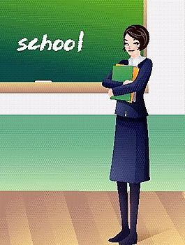 女性 學(xué)習(xí)生活 矢量 EPS格式 014