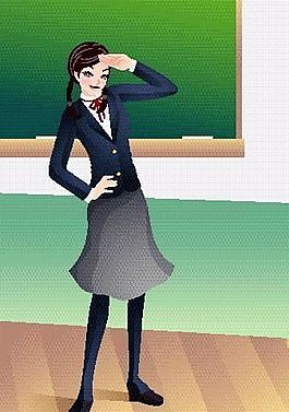 女性 學習生活 矢量 EPS格式 004