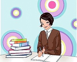 女性 學(xué)習(xí)生活 矢量 EPS格式 002