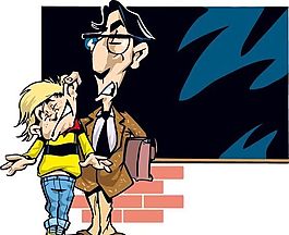 學校主題卡通插圖矢量素材