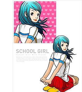 青春少女 女性世界 矢量素材 AI格式_0074