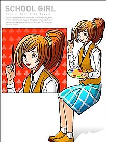 青春少女 女性世界 矢量素材 AI格式_0039