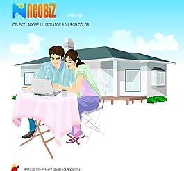 生活寫真 休閑運(yùn)動(dòng) 矢量素材 AI格式_0006