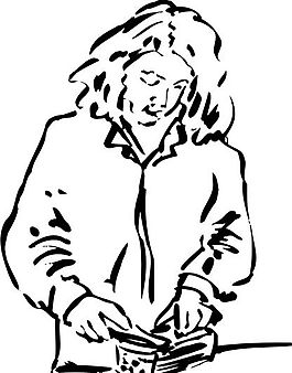 矢量女性 線條藝術(shù) 矢量 EPS格式_0042