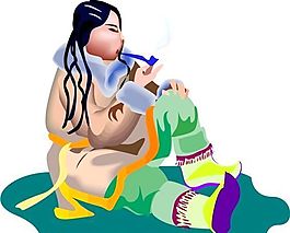 遠(yuǎn)古人物 猿猴時(shí)代 矢量 EPS格式_0060