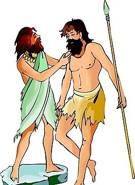 遠(yuǎn)古人物 猿猴時(shí)代 矢量 EPS格式_0036