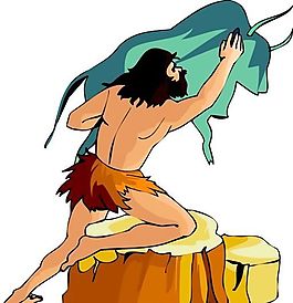 遠(yuǎn)古人物 猿猴時(shí)代 矢量 EPS格式_0027