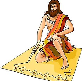 遠(yuǎn)古人物 猿猴時(shí)代 矢量 EPS格式_0024