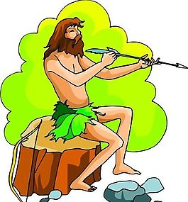 遠(yuǎn)古人物 猿猴時(shí)代 矢量 EPS格式_0021